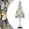 vidaXL &Aacute;rvore de Natal com 150 LEDs com suporte Branco 120 cm PE e A&ccedil;o