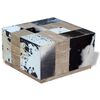 vidaXL Mesa de centro em pele de vaca genu&iacute;na 60x60x36 cm
