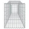 vidaXL Cestos gabião arqueados 9 pcs 400x50x60/80 cm ferro galvanizado