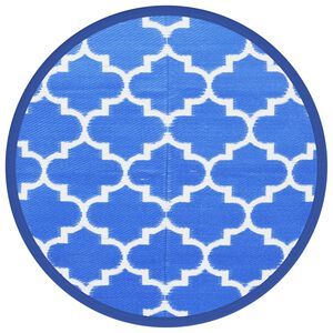 vidaXL Tapete de exterior &Oslash;160 cm ARAKIL PP Azul