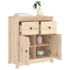 vidaXL Aparador 70x35x80 cm madeira de pinho maciça
