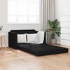 vidaXL Sof&aacute;-Cama 110cm Preto tecido