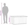 vidaXL Caixa de arruma&ccedil;&atilde;o para jardim 129x67x65 cm antracite