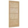 vidaXL Porta Interna 93 x 202 cm Contraplacado Natural