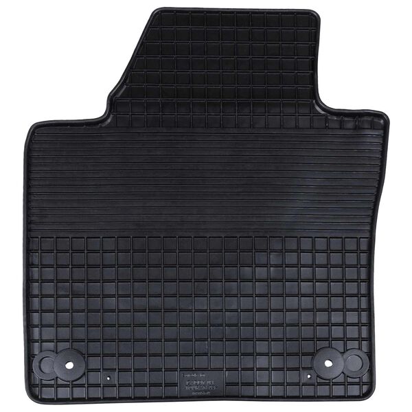 vidaXL Tapete de carro 4 pcs Preto Borracha