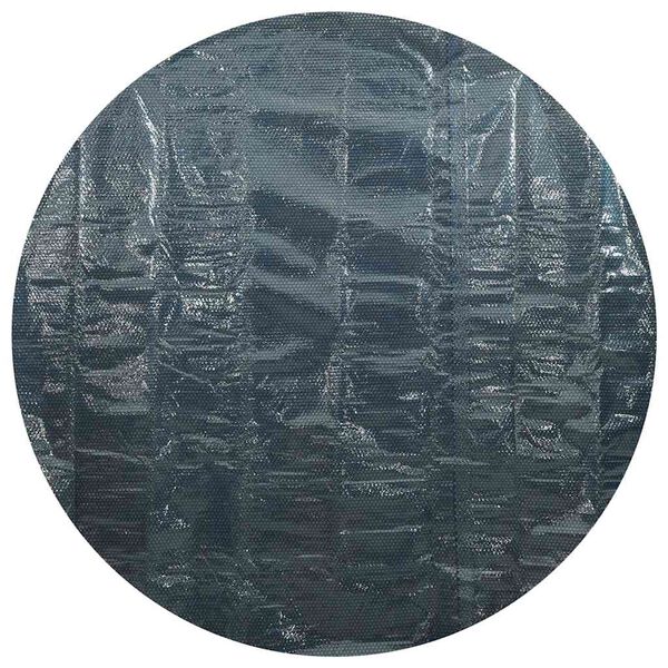 vidaXL Pel&iacute;cula p/ piscina PE solar flutuante 210 cm preto e azul