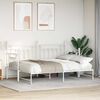 vidaXL Estrutura de cama de dia Branco 75 x 190 cm A&ccedil;o