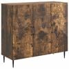 vidaXL Buffet Carvalho Fumado 89 x 34,5 x 80 cm Derivados de Madeira