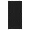 vidaXL Vaso/floreira de jardim 2 pcs 30x30x60 cm vime PE preto