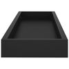 vidaXL Prateleiras de parede Loggia 2 pcs 60x15x4 cm MDF preto