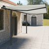vidaXL Conjunto de postes para toldo 450x245 cm ferro antracite