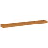 vidaXL Canteiro elevado de jardim 770x100x36 cm a&ccedil;o corten
