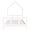 vidaXL Estrutura de cama infantil 90x190 cm pinho maciço branco