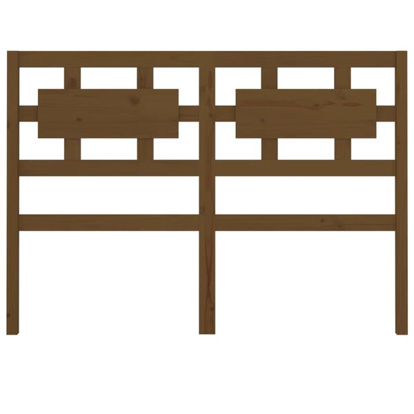 vidaXL Cabeceira de cama 205,5x4x100 cm pinho maci&ccedil;o castanho mel