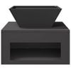 vidaXL Fire Pit Preto 50 x 50 x 40 cm A&ccedil;o