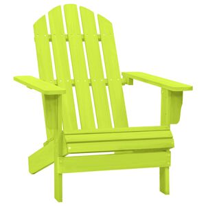 vidaXL Cadeira Adirondack para jardim abeto maci&ccedil;o verde