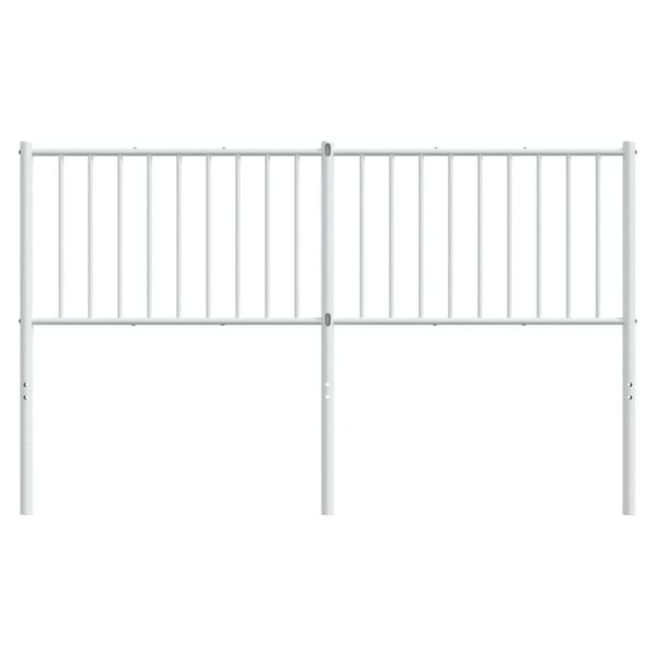 vidaXL Cabeceira de substitui&ccedil;&atilde;o 160 cm metal branco