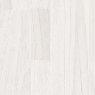 vidaXL Armário de apoio 35,5x33,5x76 cm madeira de pinho maciça branco