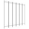 vidaXL Divis&oacute;ria/biombo com 6 pain&eacute;is 240x220 cm tecido branco