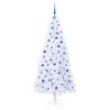 vidaXL &Aacute;rvore de Natal Artificial com 300 LEDs Branco 210 cm PVC e A&ccedil;o