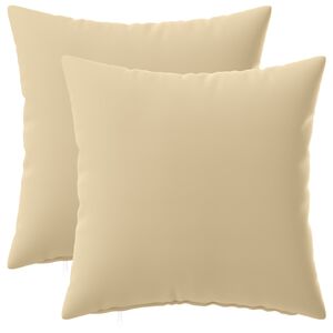 vidaXL Capa almofada 2 pcs HEERLEN Bege 30 x 30 cm Poli&eacute;ster
