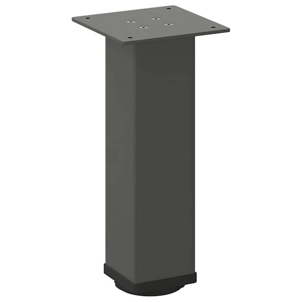 vidaXL Pés para mesa de centro 4 peças antracite 42-44 cm aço