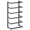 vidaXL Toalheiro 24x12x48 cm a&ccedil;o preto