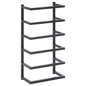 vidaXL Toalheiro 24x12x48 cm a&ccedil;o preto