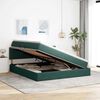 vidaXL Cama com Armazenamento Verde Escuro 160 x 200 cm Veludo