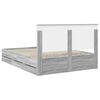 vidaXL Estrutura da Cama com gaveta Cinza Sonoma 150 x 200 cm