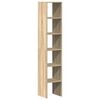 vidaXL Estantes 2 pcs empilh&aacute;veis 30x30x80 cm derivados madeira sonoma