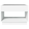 vidaXL Mesa de centro luzes LED Infinity 70x50x50 cm branco