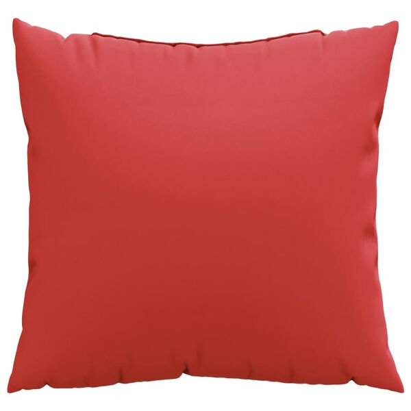 vidaXL Almofadas decorativas 4 pcs 40x40 cm tecido vermelho
