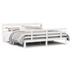 vidaXL Estrutura de cama c/ cabeceira sem colch&atilde;o 200x200 cm branco
