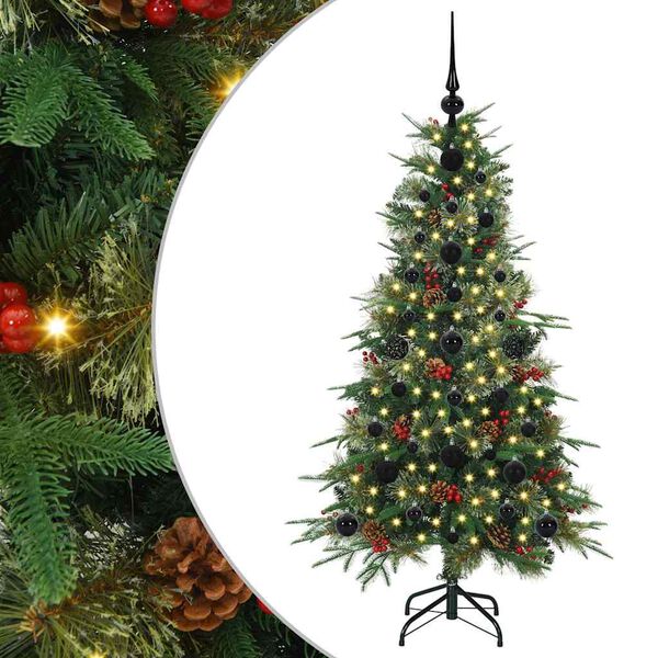 vidaXL &Aacute;rvore de Natal Articulada Artificial Verde 120 cm PE e PVC