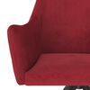 vidaXL Cadeiras de jantar 2 pcs veludo vermelho tinto