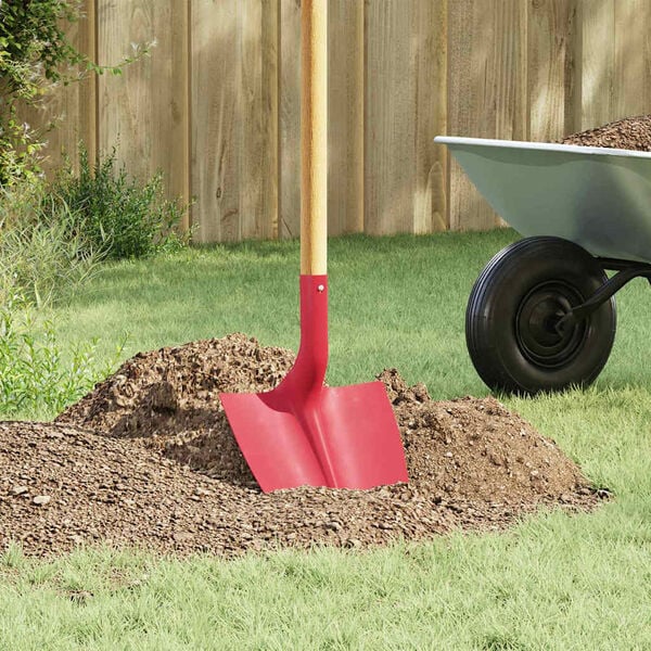 vidaXL Cabe&ccedil;a de P&aacute; 4 pcs Vermelho 39,5 x 27,5 cm A&ccedil;o revestido a p&oacute;