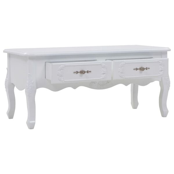 vidaXL Mesa de centro 100x50x46 cm branco