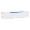 vidaXL M&oacute;vel de parede para TV com luzes LED 180x31x39,5 cm branco