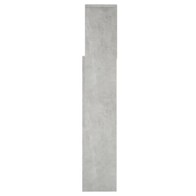 vidaXL Armário de cabeceira 160x19x103,5 cm cinzento cimento
