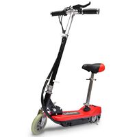 vidaXL Trotinete/scooter elétrica com assento 120 W vermelho