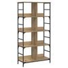 vidaXL Estante Carvalho artisan 78,5 x 33 x 153 cm metal PB