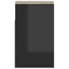 vidaXL Banco sapateira + almofad&atilde;o contr. 104x30x49cm preto brilhante