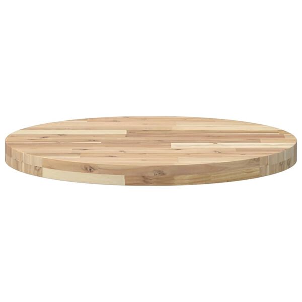 vidaXL Tampo de mesa redondo &Oslash;60x4 cm madeira de ac&aacute;cia maci&ccedil;a