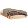 vidaXL Estrutura de cama pequena casal 120x190 cm pinho maci&ccedil;o