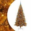 vidaXL &Aacute;rvore de Natal com 300 LEDs com suporte Ouro 180 cm PET