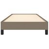 vidaXL Estrutura cama sem colch&atilde;o 90x200 cm tecido cinza-acastanhado