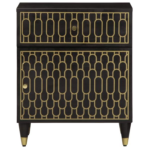 vidaXL Mesa de cabeceira 50x33x60 cm madeira de mangueira maci&ccedil;a