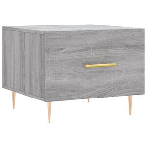 vidaXL Mesa de centro 50x50x40 cm derivados madeira sonoma cinza