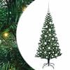 vidaXL &Aacute;rvore de Natal Artificial Pr&eacute;-iluminada Verde 120 cm